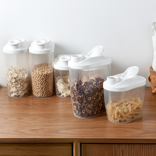 Kitchen grain storage cans, food supplements, milk powder snacks, sealed cans, plastic soybean noodle storage cans
