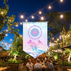 波西米亞捕夢網掛旗掛飾北歐風裝飾用品背景掛畫五角旗幟跨境批發