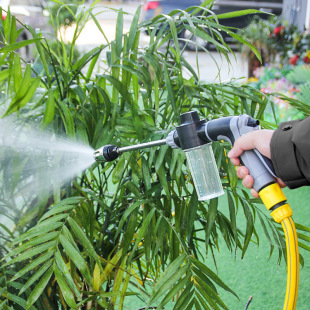 Cross-border platform factory direct long rod gun household car wash tools metal extended rod rubber handle car wash water gun