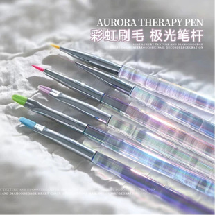 6 suit nail art brush Japanese style painted pull petal pen aurora magic color dream pen nail art tool pen