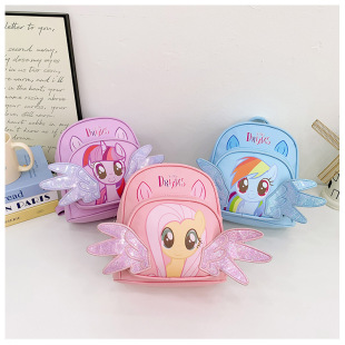 Anime Cartoon Children's Backpack Women's Lightweight Kindergarten Student Schoolbag New Cute Pony Backpack Foreign Trade