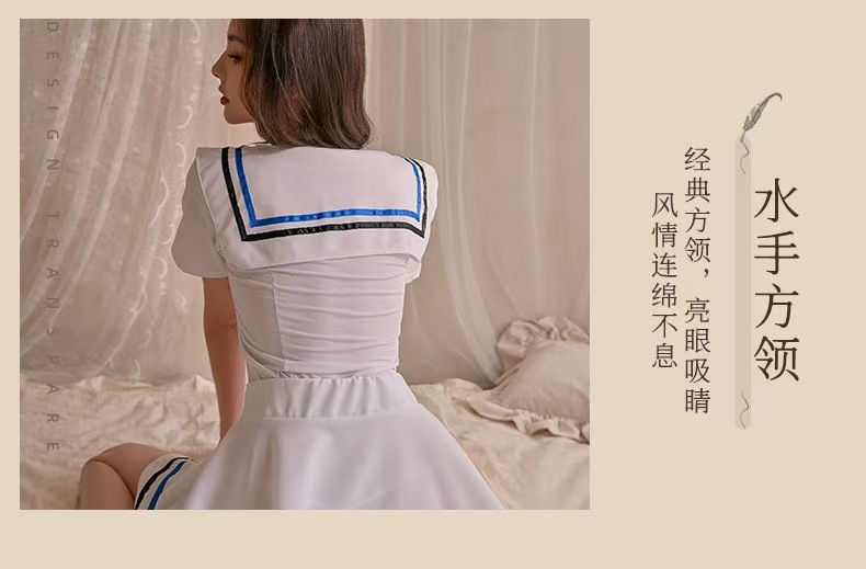 Japanese-Style Maid Student Uniform Costume Set, Cute Cosplay Outfit, Polyester, One Size — detail image 5