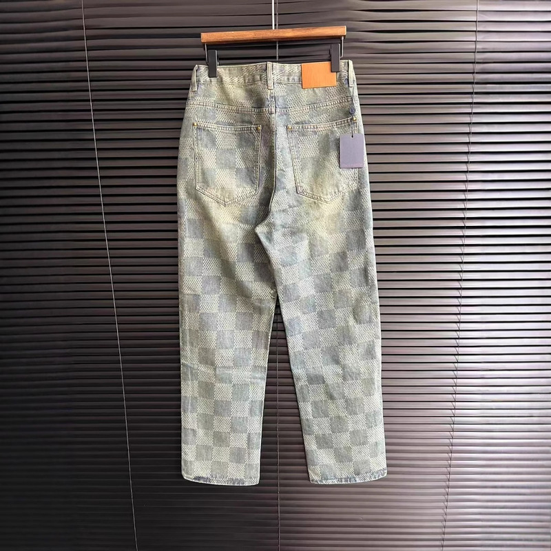 Men's Straight-Leg Loose Jeans Lujia
