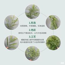 批发仿真塑料绿植室内摆件婚礼堂装饰仿真叶子森系背景路引假植物