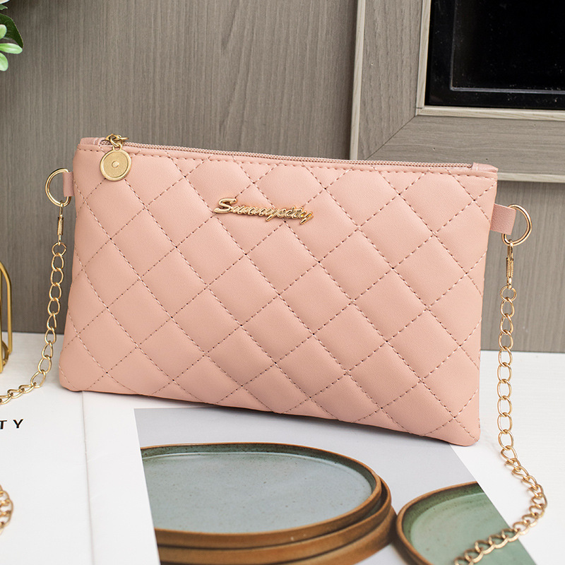 2024 nueva moda S sobre bolso de moda simple bolso de hombro bolso de cadena de diamante sólido bolso