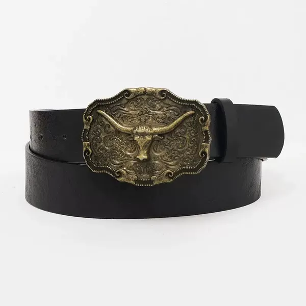 Retro Cow [Black] Width 3.8-102cm