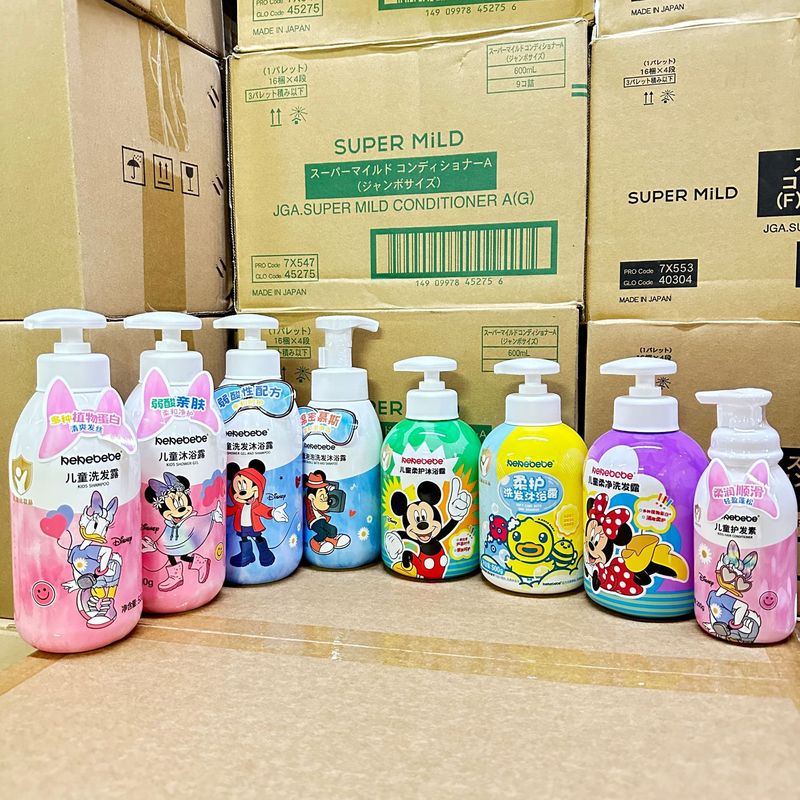 KeKebebe 子供用シャンプーとシャワージェル ツーインワン バブル ジェントル クレンジング 新生児シャワージェル|undefined