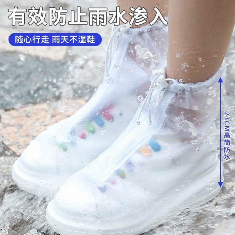 Rain Shoe Covers Waterproof Women's Non-Slip Wear-Resistant Adult Transparent Rain Boot Covers Kidsren's Water Shoe Covers Rainy Day Shoe Covers Men