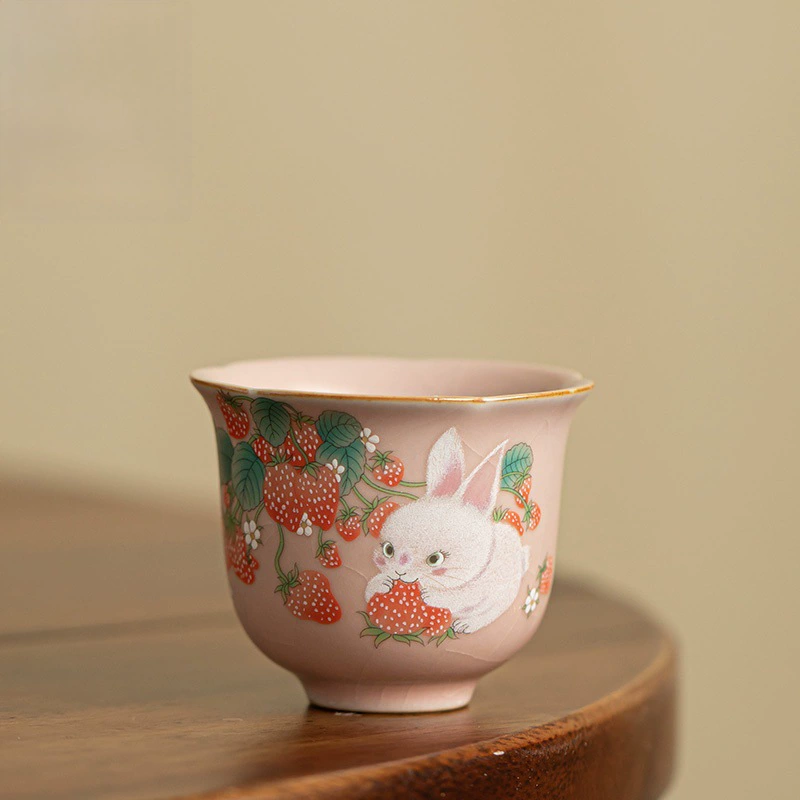 Имитационная чашка из керамики Song Fan Ru Porcelain Tea Cup Light Luxury Retro Смелая чашка Открытие шалфей для RetonKung Fu Tea Steel Master Cup Master Cup