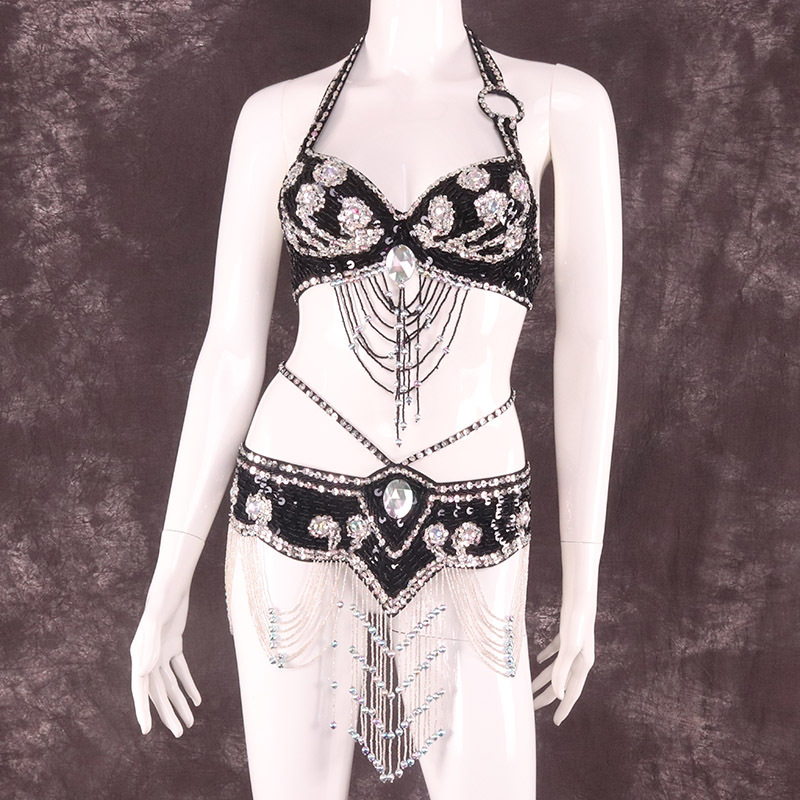 Ropa de danza India de gama alta ropa de danza del vientre 2023 primavera y verano sexy nueva ropa de práctica ropa de rendimiento falda de sujetador femenino