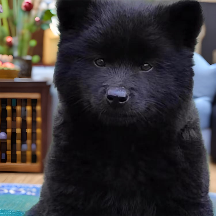 Custom Purebred Live Dog Guangxi Five Black Dog Puppy Medium-Sized Pure Black Terrier Chinese Pastoral Dog Terrier Puppy