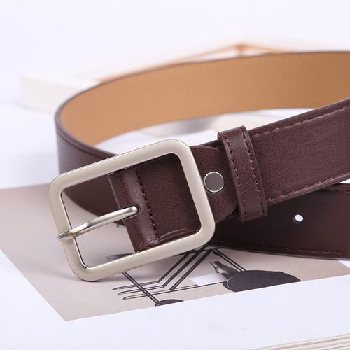 ins Hong Kong style cool belt male trend young people student Korean version versatile simple cool belt female Korean personality black