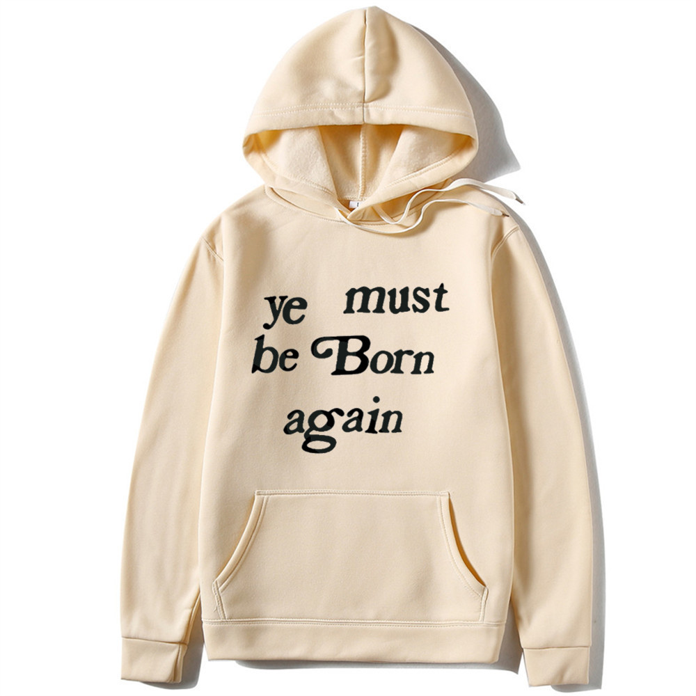 Automne et hiver nouveau Kanye Graffiti mousse lettre impression pull à capuche unisexe manteau_voghion.com