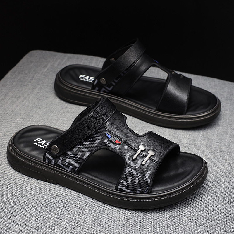 Sandalias para hombre verano nuevo estilo transpirable conducción exterior deportes ocio zapatos de playa antideslizantes resistentes al desgaste zapatillas ligeras y cómodas