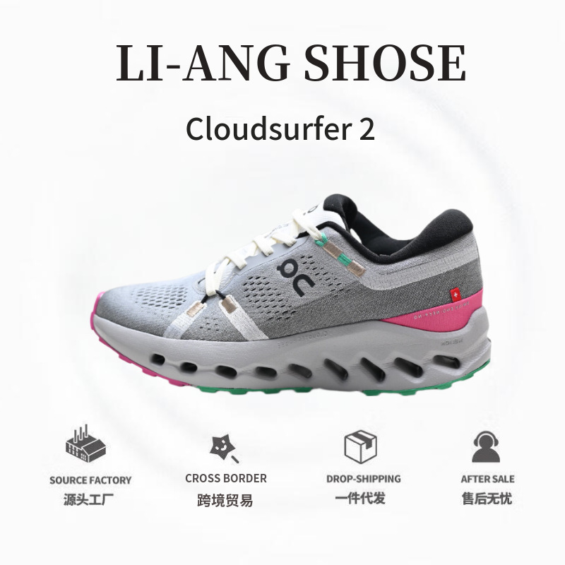 Cross-Border on Cloudsurfer2 Cushioning Training Non-Slip Lightweight Breathable Running Shoes Casual and Versatile