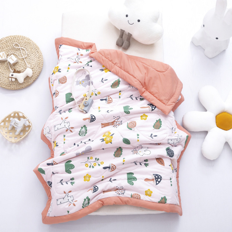 超涼感高品質子供用夏用冷感キルト、エアコンキルト、水洗い綿、夏用涼感シルク薄手キルト、洗濯機で洗えます|undefined