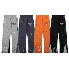 Los Angeles Retro High Street GALLERY DEPT Ink Wash Graffiti Straight Leg Pants for Men and Women Casual Trousers