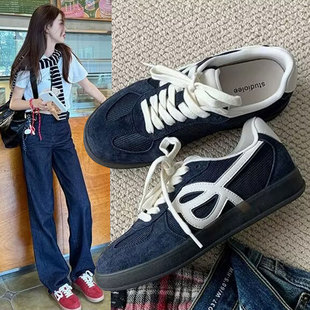 Desun Shoes Women's 2025 Spring New Retro Forrest Gump Shoes Lightweight Flat All-match Explosions White Casual sneaker