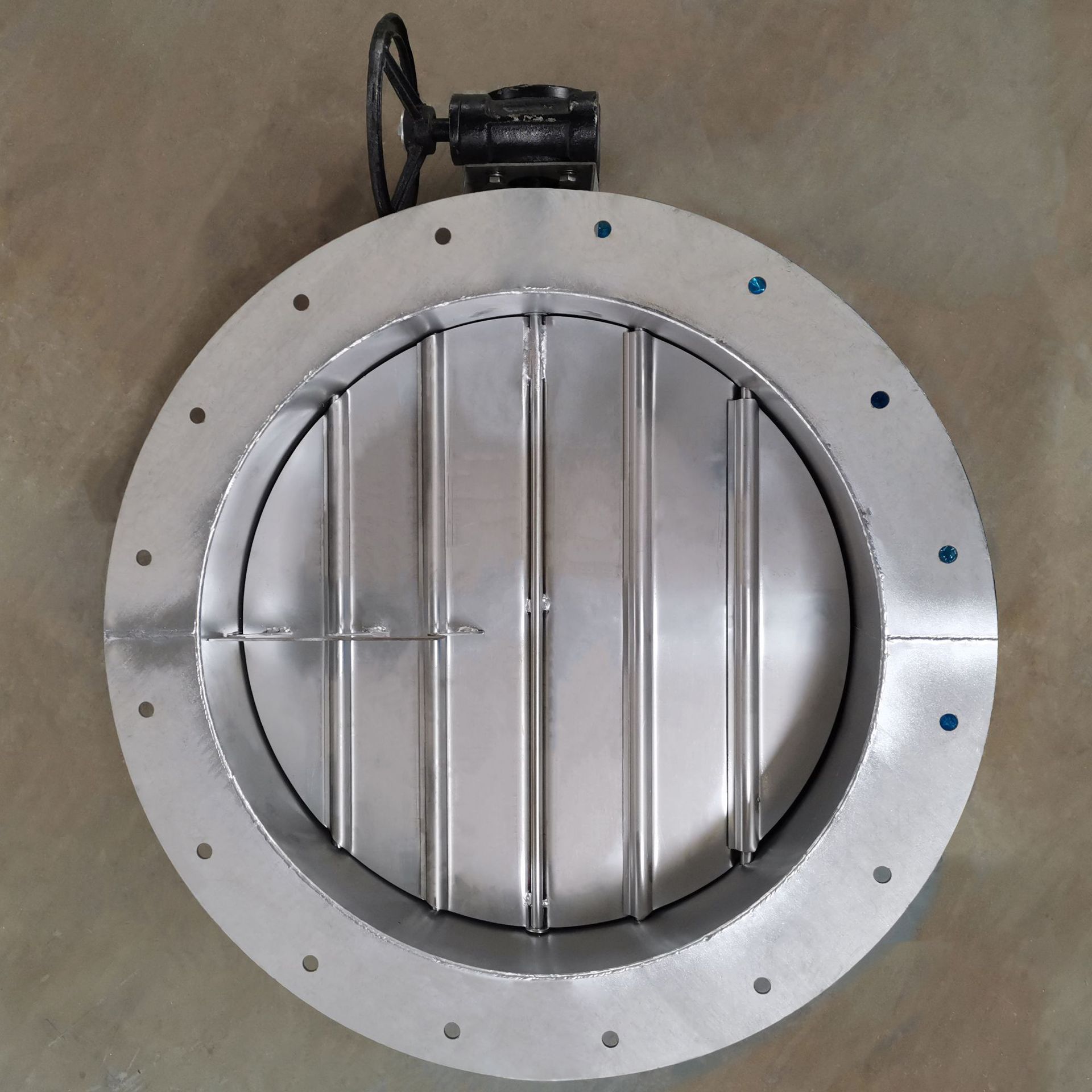 批售 多叶调节阀 不锈钢风量调节阀带蜗轮机构 不锈钢多叶调节阀