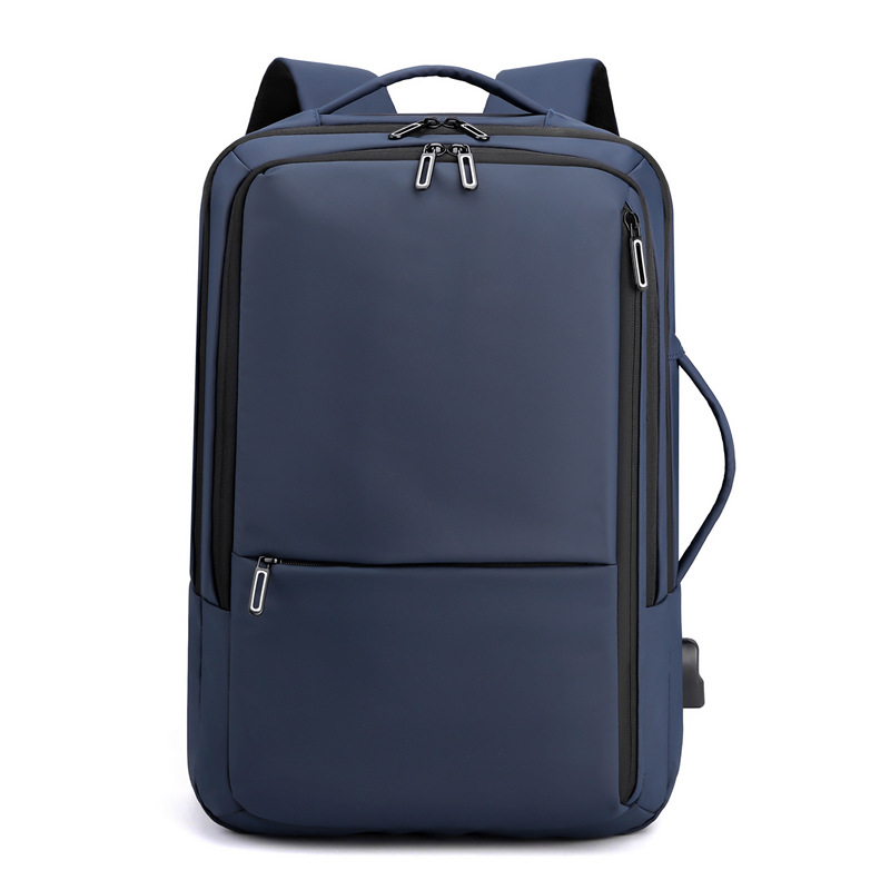 Nueva mochila de negocios de gran capacidad, resistente al agua, recargable, simple, elegante, bolso para computadora, mochila de viaje multifuncional