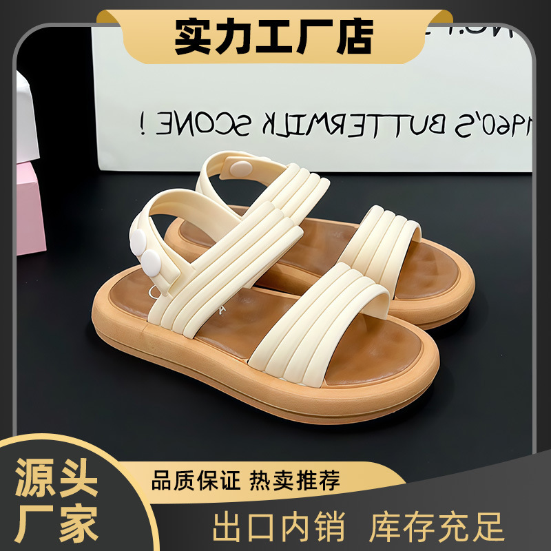 Sandalias de niñas verano nuevo tipo de fondo suave chicas pequeñas y medianas fabricantes de niños grandes al por mayor comercio exterior e-commerce sandálias de hebilla