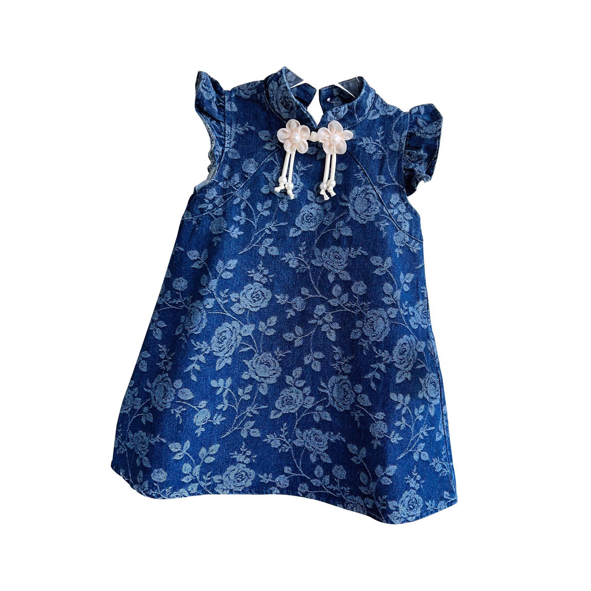 Summer denim children's cheongsam girl's, children's clothing, wholesale