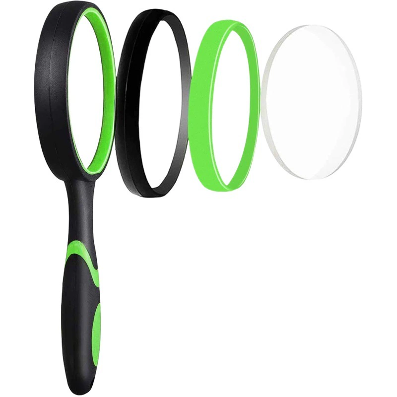 HD 10 раз портативное детское увеличительное стекло для пожилых людей подарок для чтения выставка подарок резиновое ударопрочное расширительное зеркало