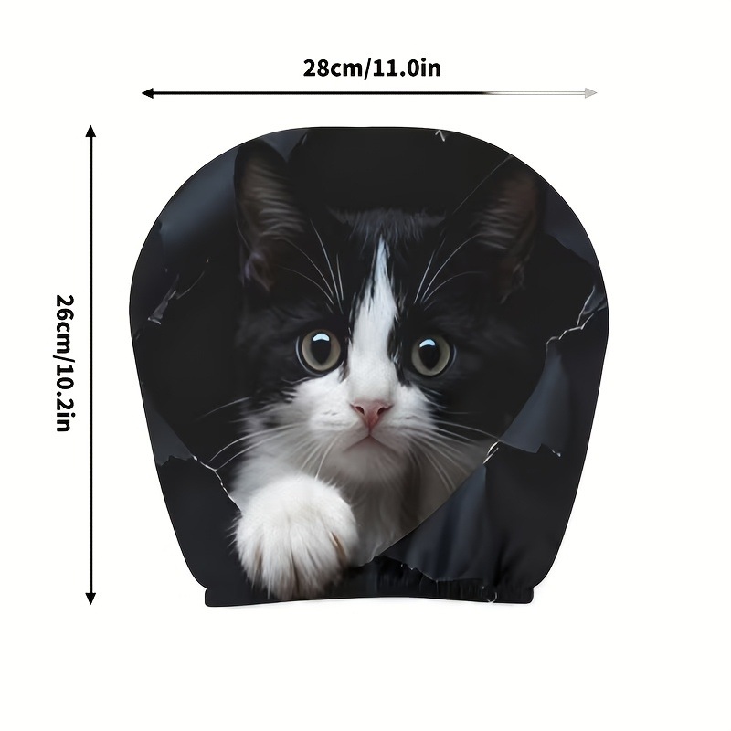 Universal Printed Headrest Covers for Cars, Various Quirky Prints, Polyester, Breathable, Antibacterial, Does Not Shrink or Become Hard