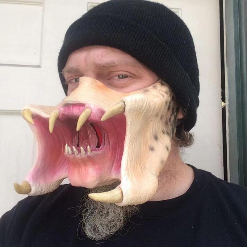 3D Mask Iron Warrior Mask face shield Chimpanzee dinosaur animal latex Mask