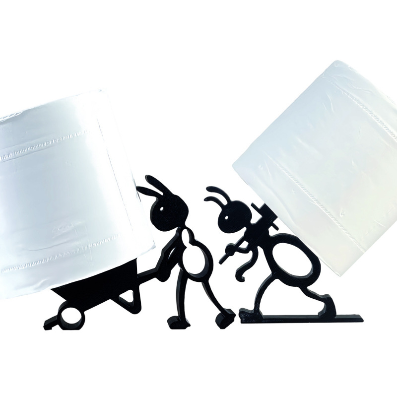 跨境爆品3d打印Ant paper roll holder蚂蚁卷纸架浴室卷纸摆件|undefined