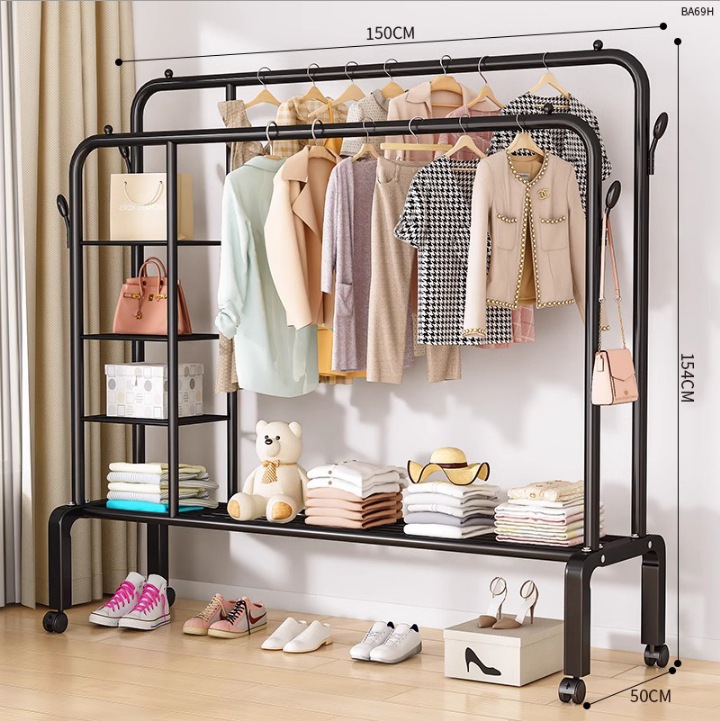 측면 저장 그물 단일 레이어 더블 로드 150 블랙 후크 휠