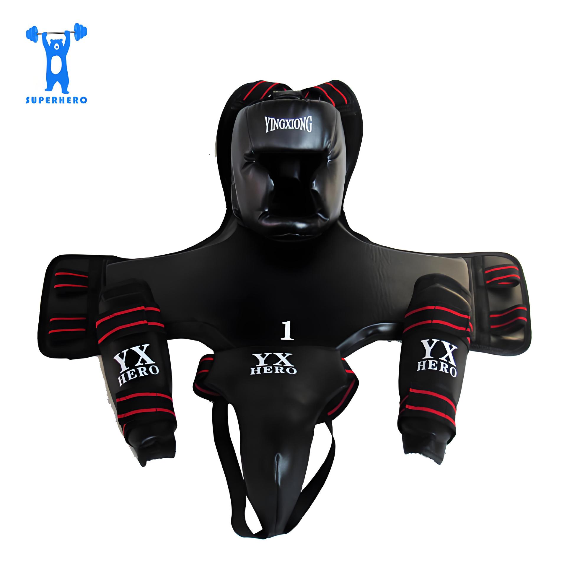 Sanda Protective Gear Set, Adult Boxing Practical Training Set, Four, Five and Six Pieces, Children's Fighting Set, Complete Set of Fighting