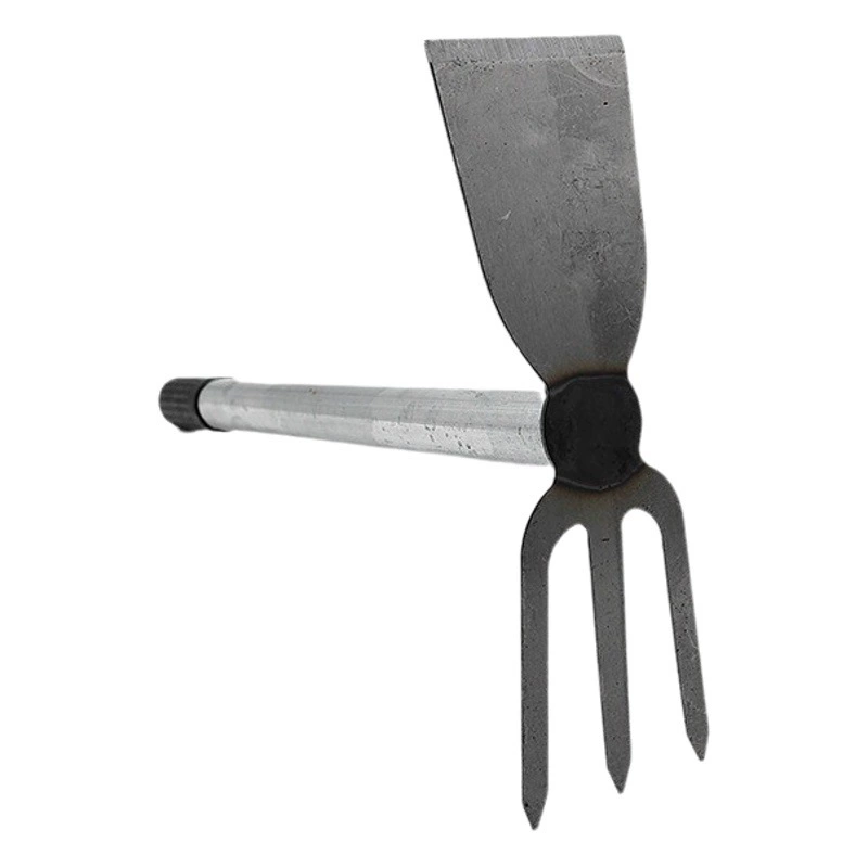 Двойной целевой рыхление и грабли садовые инструменты двойная мотыга трехзубчатые грабли садовая лопата инструменты для прополки цветов садовые инструменты два занятых