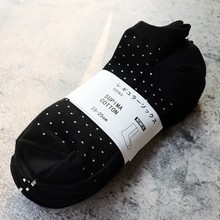 日单女袜尾货 夏季短袜棉袜 日本UNIQ女款休闲袜子船袜 甜美风格