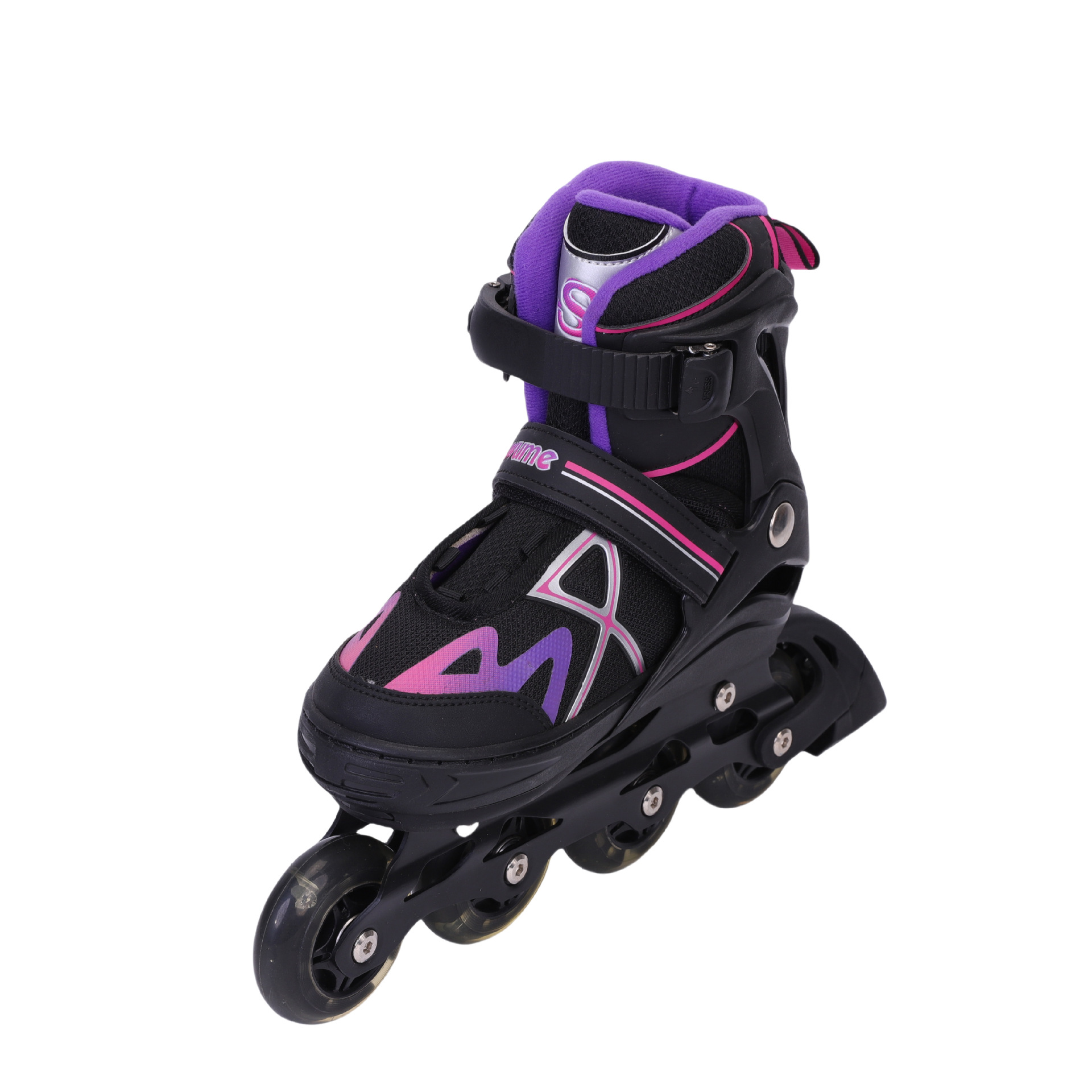 Beginner Adult Boys and Girls Pu Four-Flash Professional Inline Skates for Kidsren to Practice with Single-Row Roller Skates