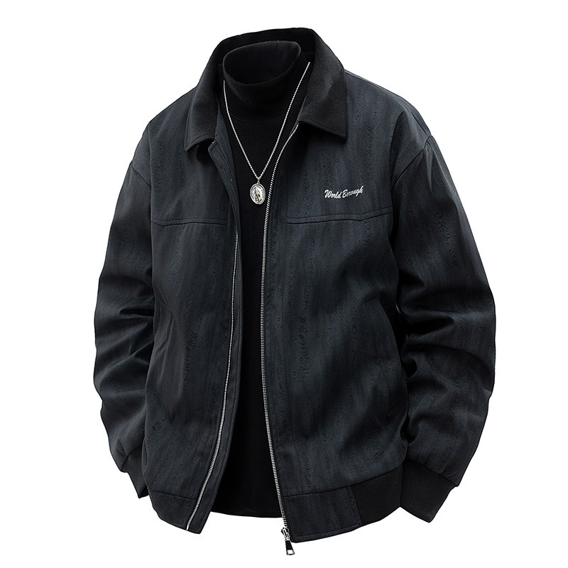 Chaqueta transfronteriza para hombres primavera y otoño nueva chaqueta marca de tendencia delgada ropa de vestir de tamaño extra chaqueta de trabajo casual