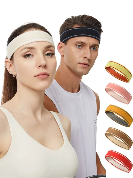Sports Hair Band Men's and Women's Anti-sweat Running Fitness Basketball Yoga Sweat-absorbent Sweat-guiding Headband Headband Headband