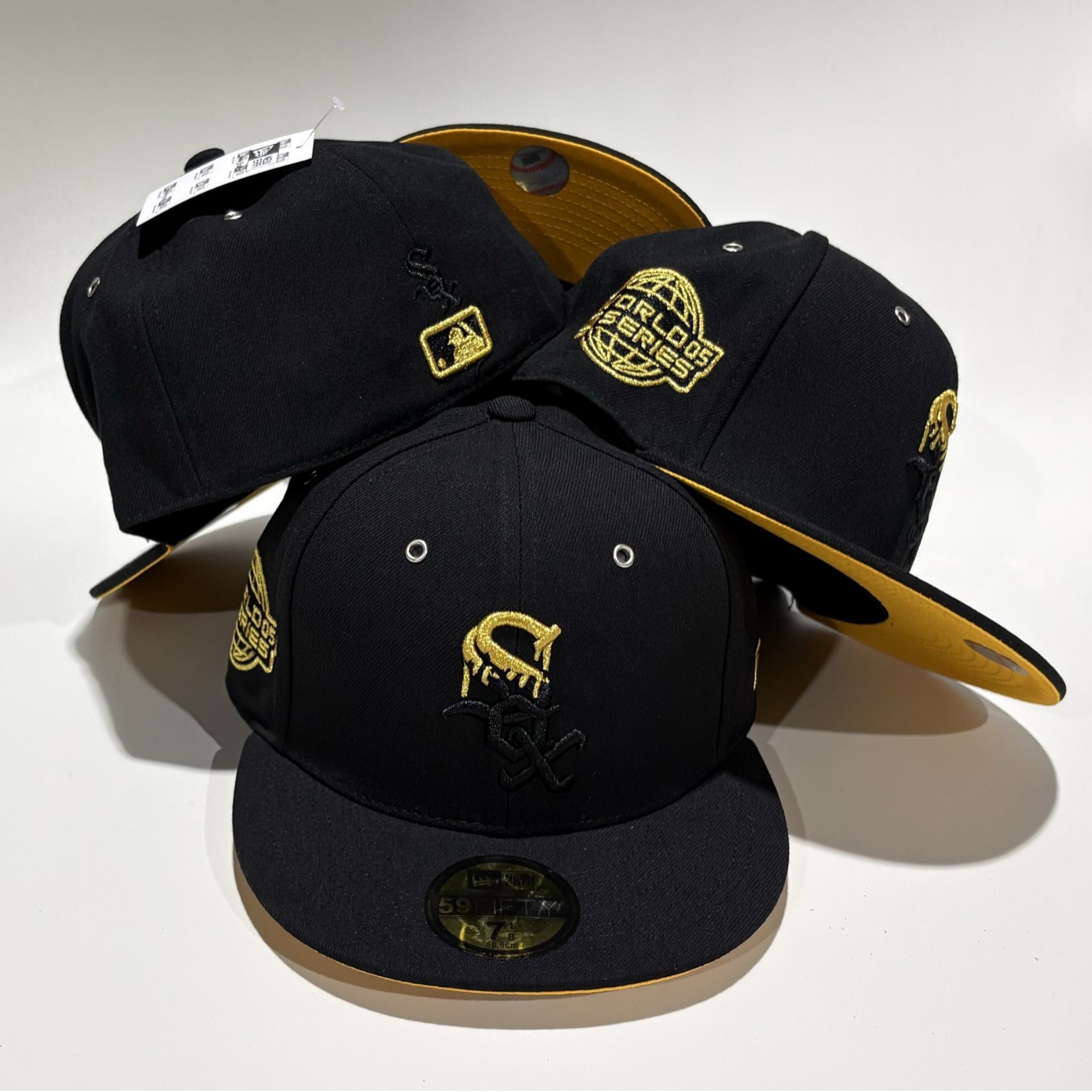 Transfronterizos de alta calidad totalmente cerrados no ajustables bordados sombreros de béisbol comercio exterior sombreros de sombreros para hombres y mujeres sombreros de borde plano al por mayor