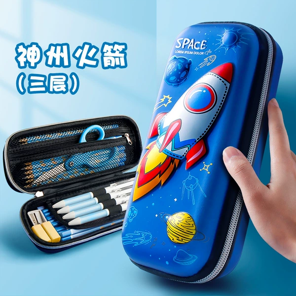 3D Little Rocket-Blue