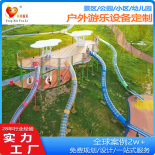 2025 Stainless Steel Slide Unpowered Outdoor Slide Amusement Equipment Scenic Area Community Kindergarten Children's Facilities Factory