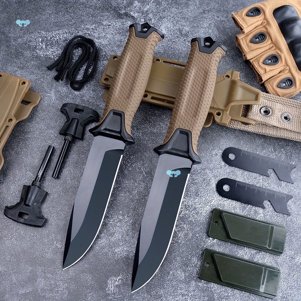 10pcs Emergency Tactical Survival Equipment Outdoor Knife