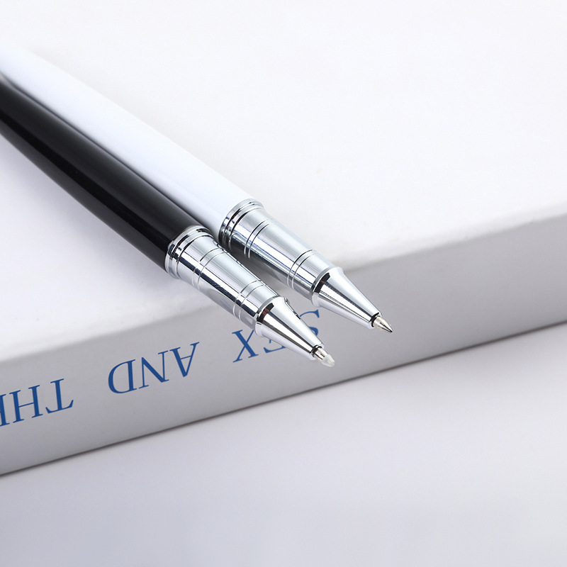 Fábrica al por mayor pluma de firma metálica de alta calidad reunión de negocios regalos bolígrafo neutro logotipo láser bolígrafo bebé