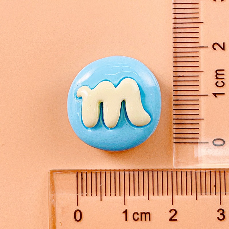 Macaron color M Frijol resina accesorios DIY diversión jalea frijol comida y juego crema pegamento horquilla accesorios para el cabello agujero zapatos material