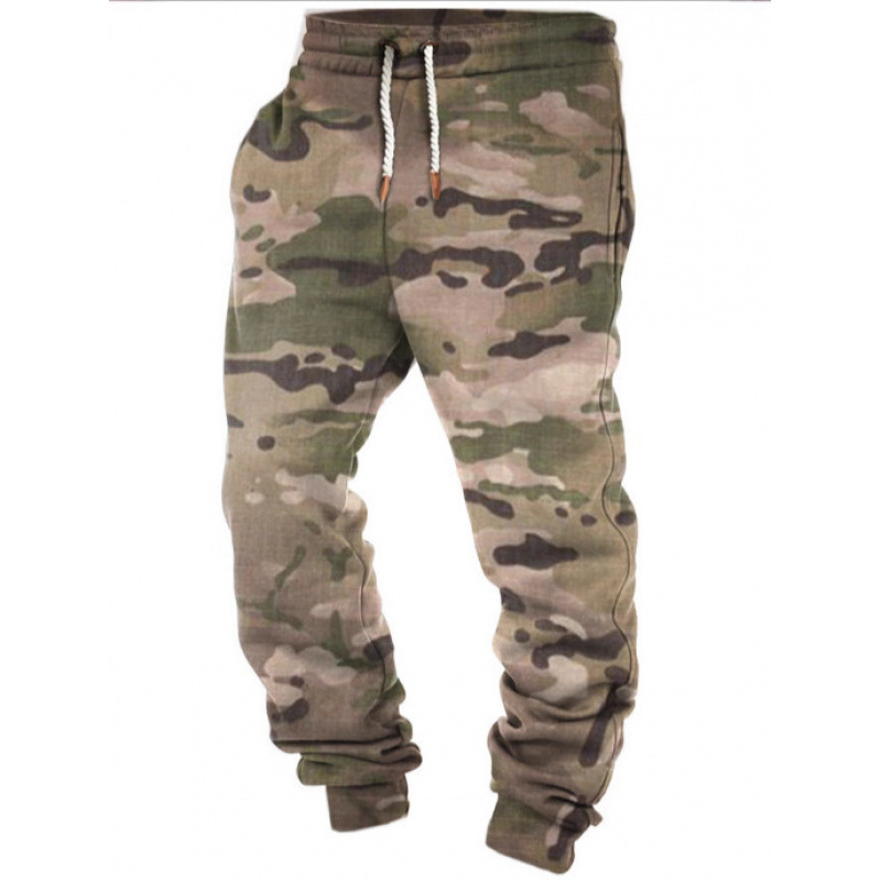 2025 Cross-border Fashion Autumn/Winter New 3D Hot Selling National Flag Series Plus Size Loose Casual Long Pants Men's Sweatpants