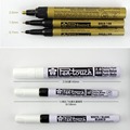 日本樱花油漆笔Sakura Pen-touch白色银色金色高光油漆笔0.7-2MM