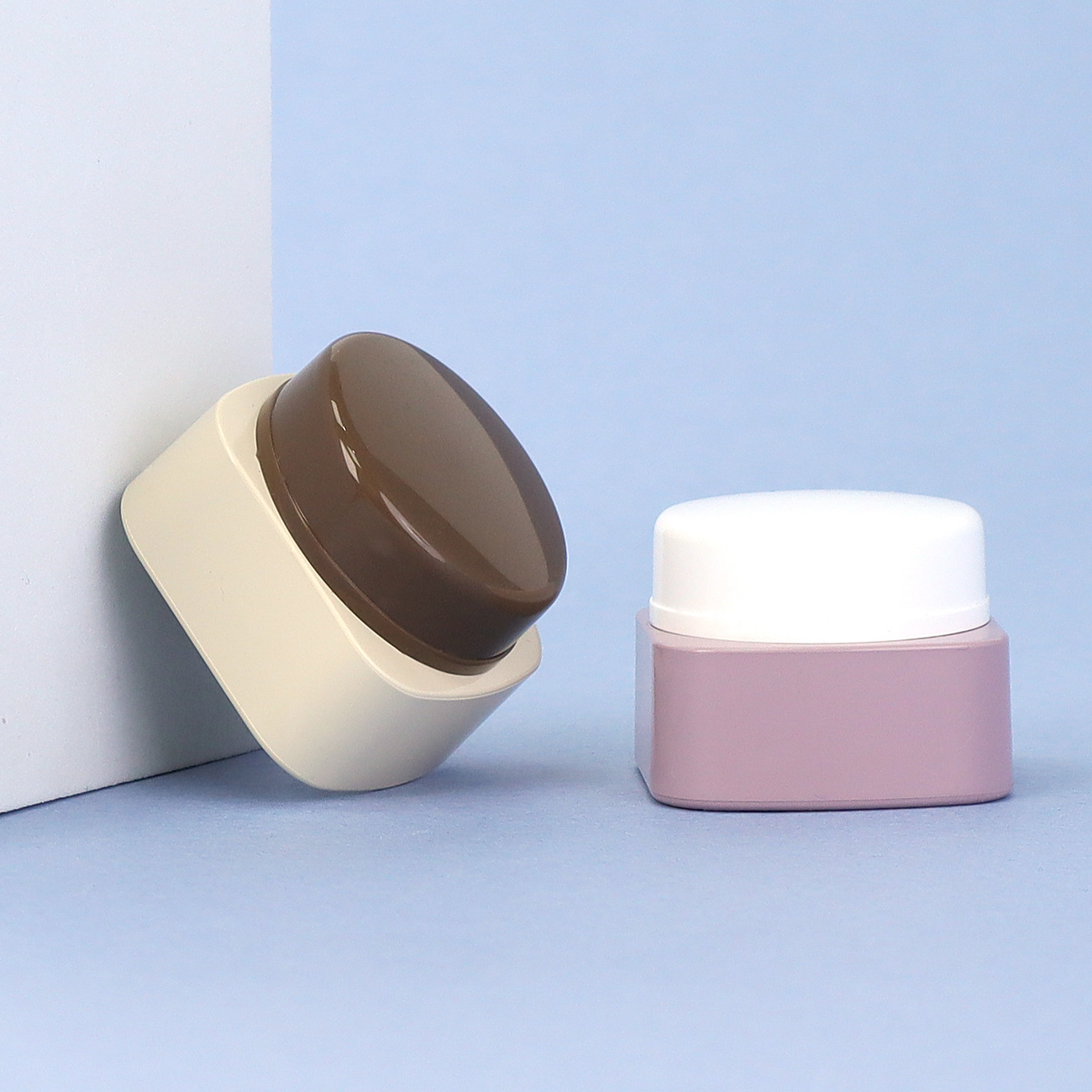 现货美甲包材甲油胶瓶拉丝胶光疗胶PP空罐面霜膏霜小样分装瓶