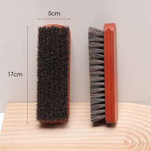 马毛刷马鬃毛刷实木软毛刷马毛鞋刷擦鞋油洗鞋绒皮刷猪毛抛光刷子