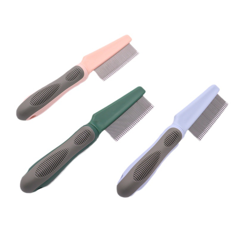 Perro saltando peine para mascotas peine de eliminación de pulgas gato flotante depilación limpieza belleza piojos eliminación peine suministros al por mayor