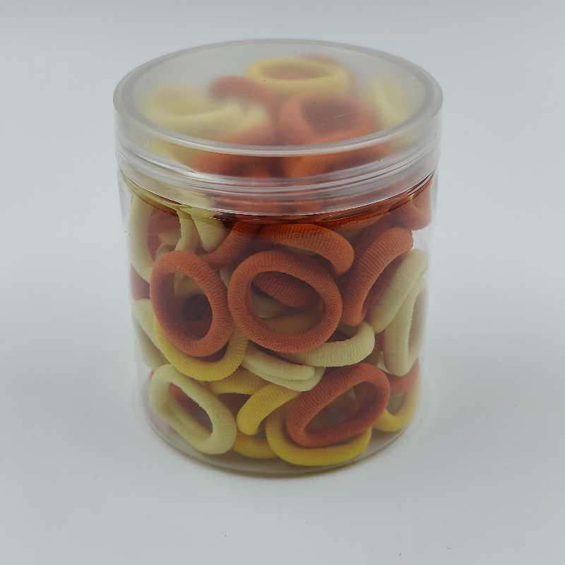 Fábrica directa enlatada de alta elasticidad no daña cabello de cabello de chicas anillo de toalla simple banda de goma cabello de cabello anillo de cabello de bebé