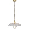 Scandinavian Japanese creative bar retro brass glossy ceiling lamp for living room for gazebo for corridor, flowered